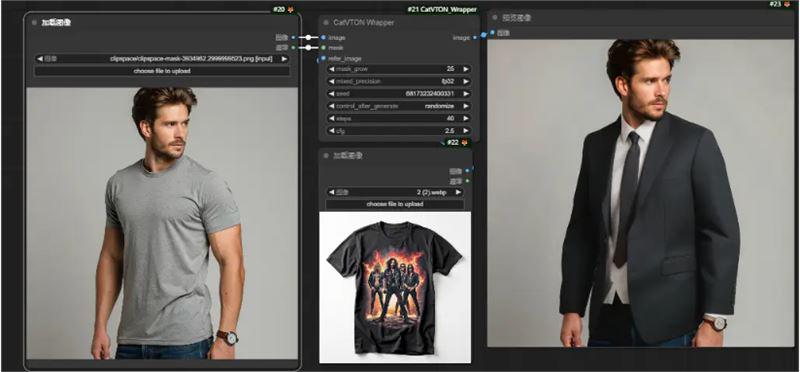 49114679j00sj2cmy0010d000m800acm AI virtual clothes changing, 8G video memory to play AI one-key clothes changing CatVTON installation and use tutorial