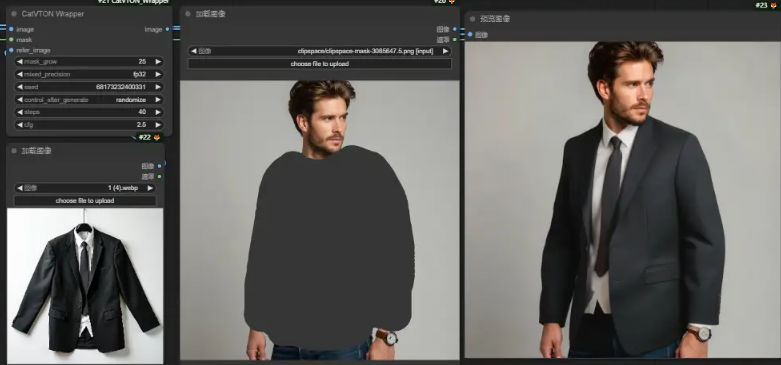 8b410c64j00sj2cmz005od000lp00a5m AI virtual clothes changing, 8G video memory to play AI one-key clothes changing CatVTON installation and use tutorial
