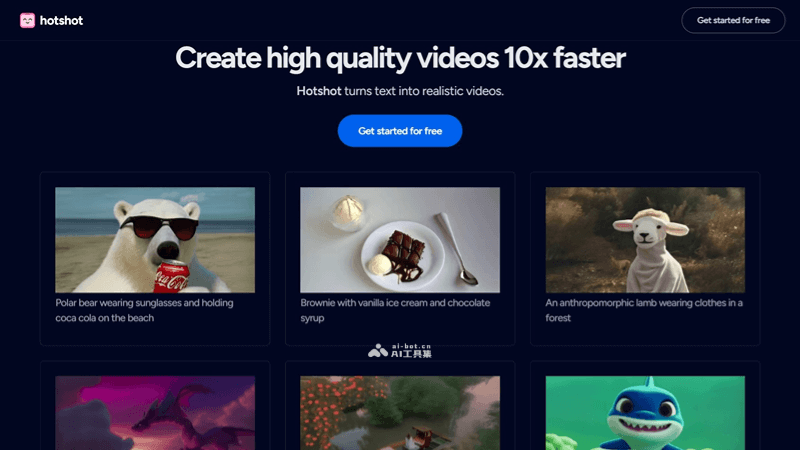 Hotshot: AI video generation tool that can generate 720P videos up to 10 seconds long