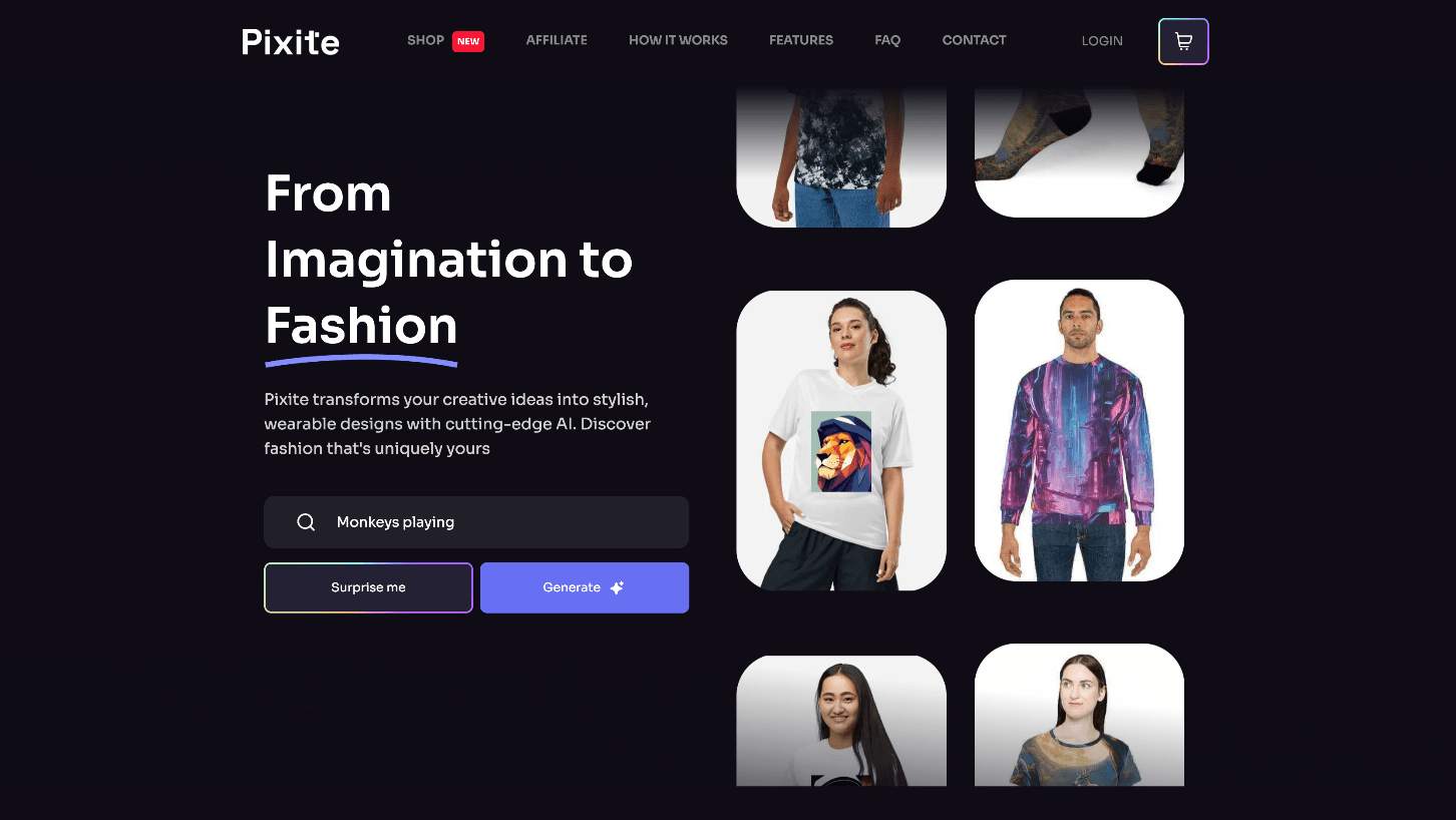 Pixite：AI服装设计，普通人也可以成为服装设计师