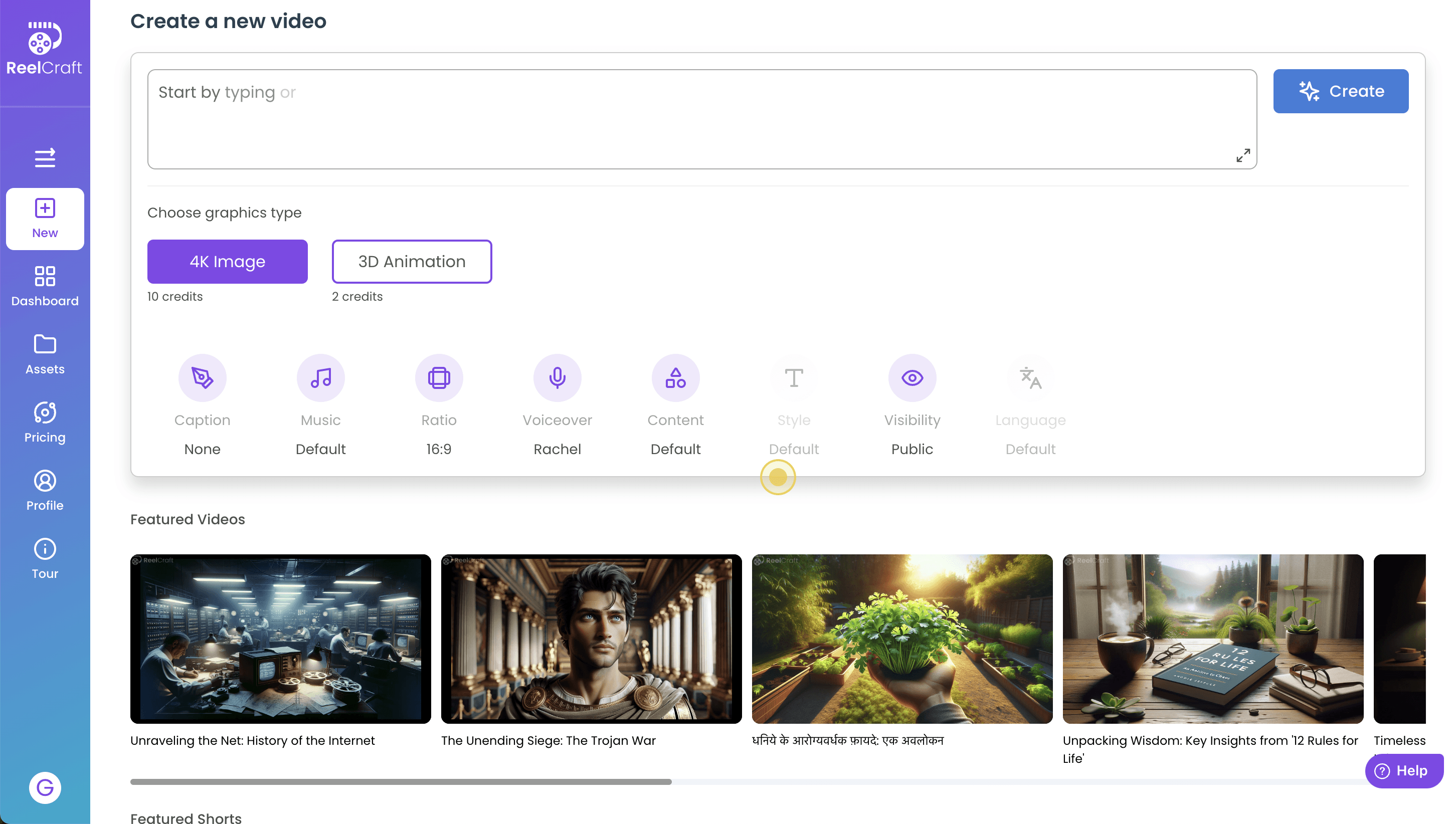ReelCraft AI: Free AI video maker to easily create animated videos