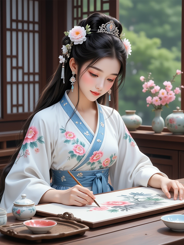 AI世界里的漫画中国风，AI国风动漫一键生成的Liblibai模型推荐