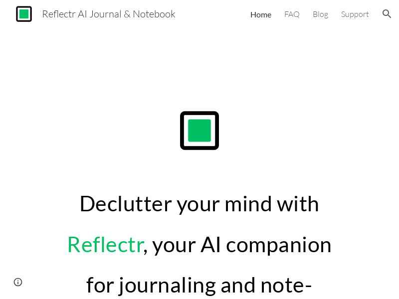 Reflectr AI Journal: AI companion diary app that helps users record every detail of their lives