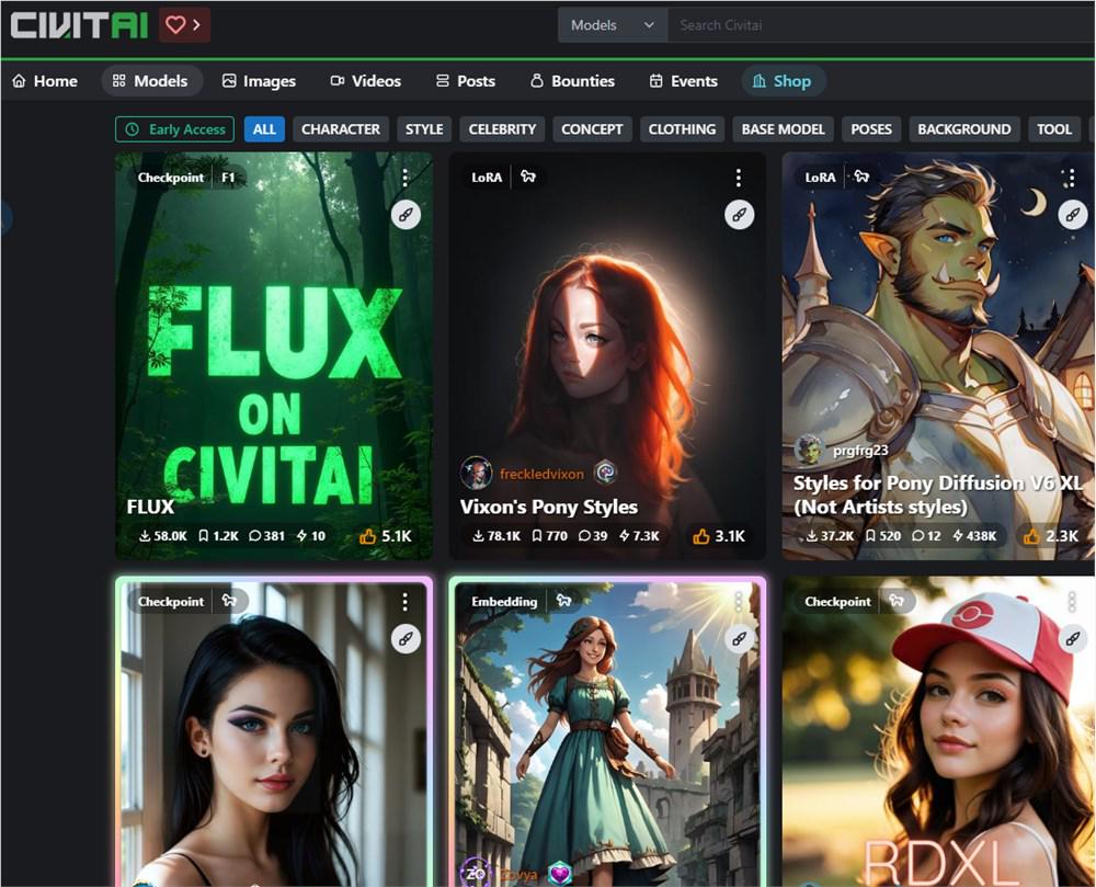 Civitai推出"绿色"新站Civitai Green，下载模型再也不用偷偷摸摸了