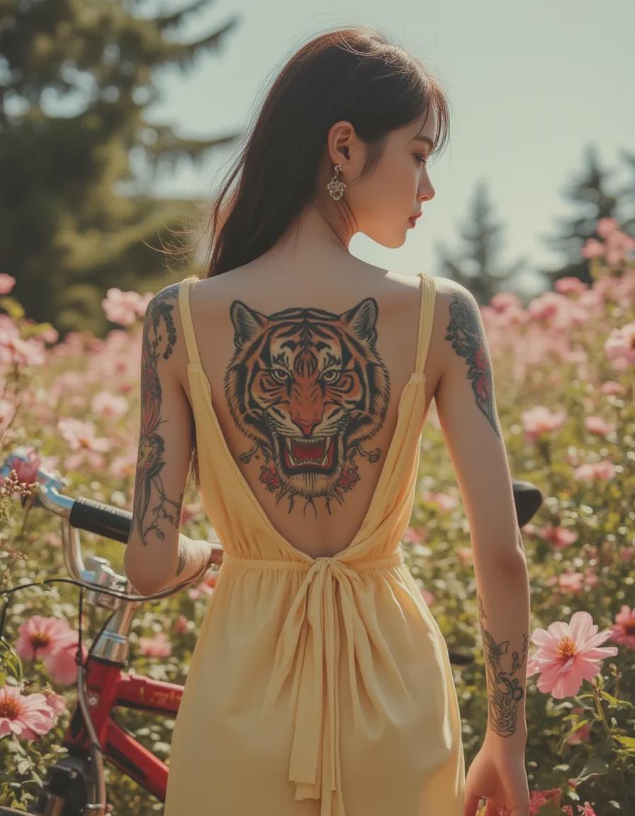 63c9450fj00skg8oi002vd000ow00w0m Drawing a super realistic tattooed lady with AI, a Flux LORA model featuring a rebellious girl tattoo!