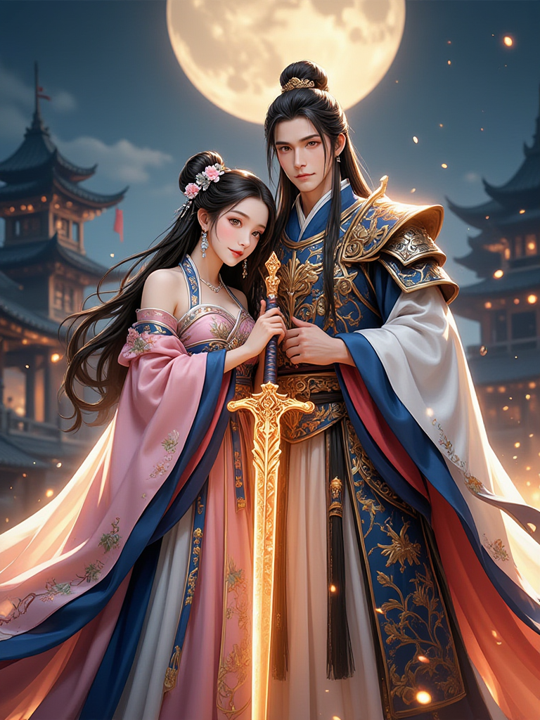 AI世界里的漫画中国风，AI国风动漫一键生成的Liblibai模型推荐