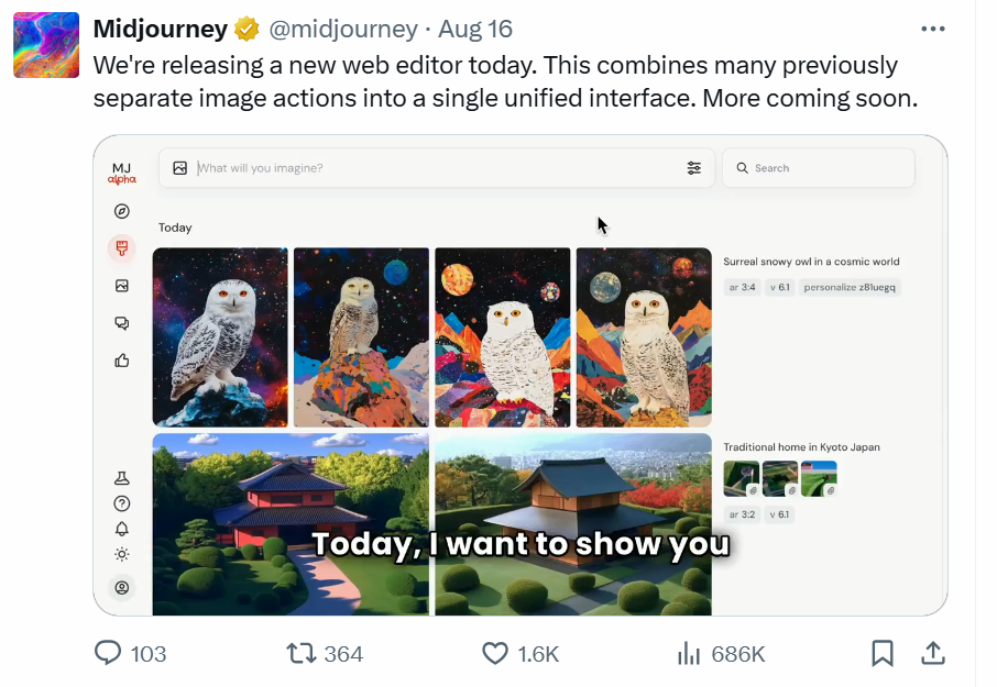 8366dee8j00sj5zyw00fqd000p600hdm 带你了解什么是Midjourney,包括实测效果、功能特点、研发团队、使用方法等