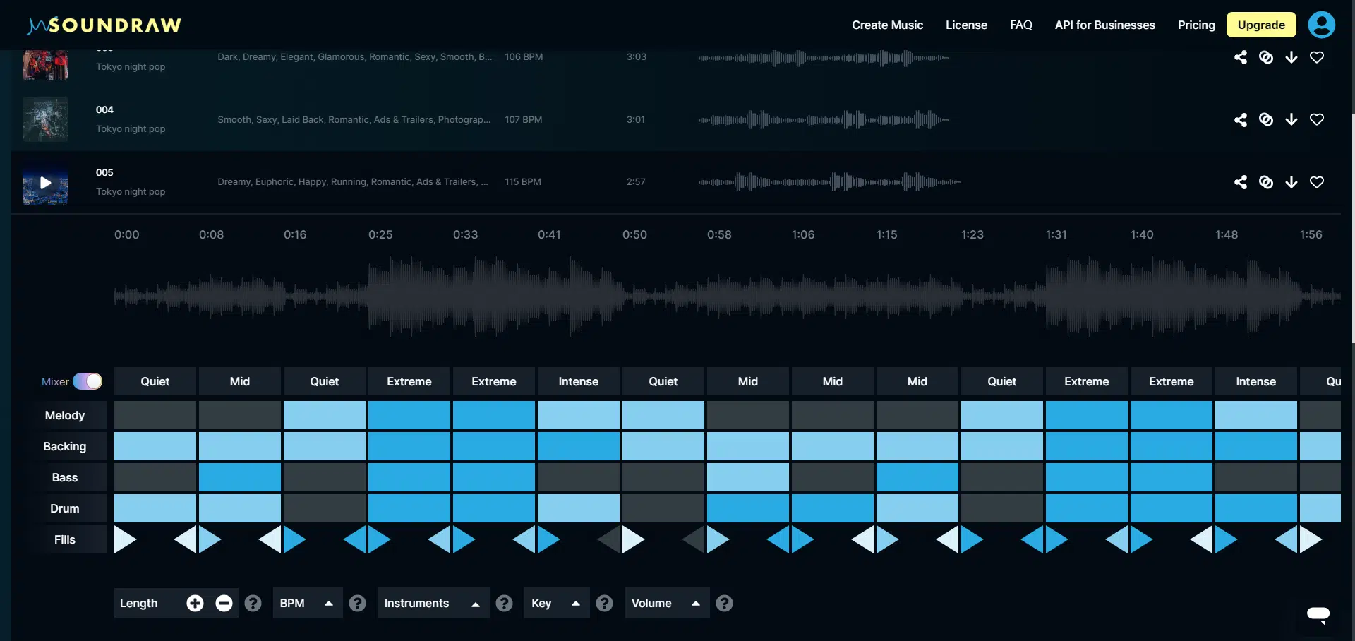 SounDraw: an AI pure music creation tool that allows you to create songs without any knowledge of music creation