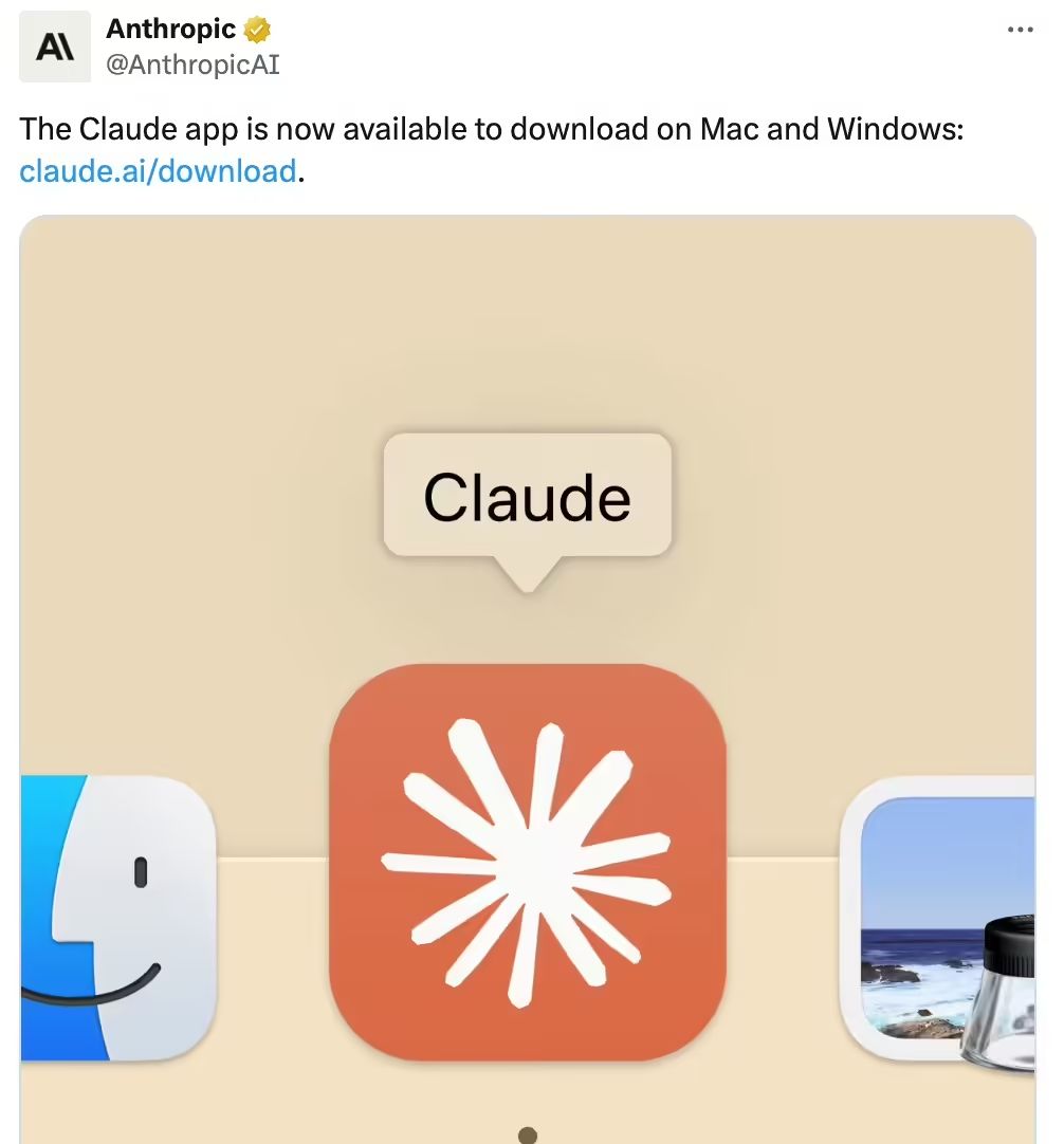 After ChatGPT, Anthropic's Claude AI Launches Desktop Platform Client