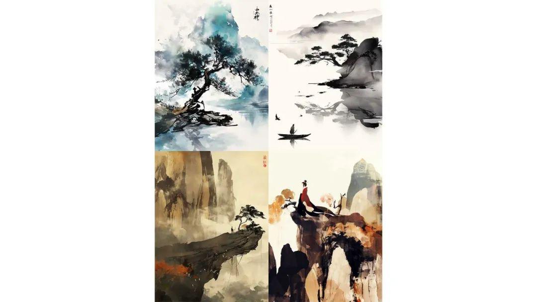 Easily Draw Super Realistic Chinese Landscape Paintings with AI, Midjourney Prompt Word Share