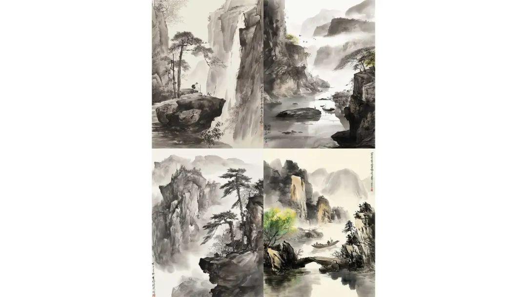 Easily Draw Super Realistic Chinese Landscape Paintings with AI, Midjourney Prompt Word Share