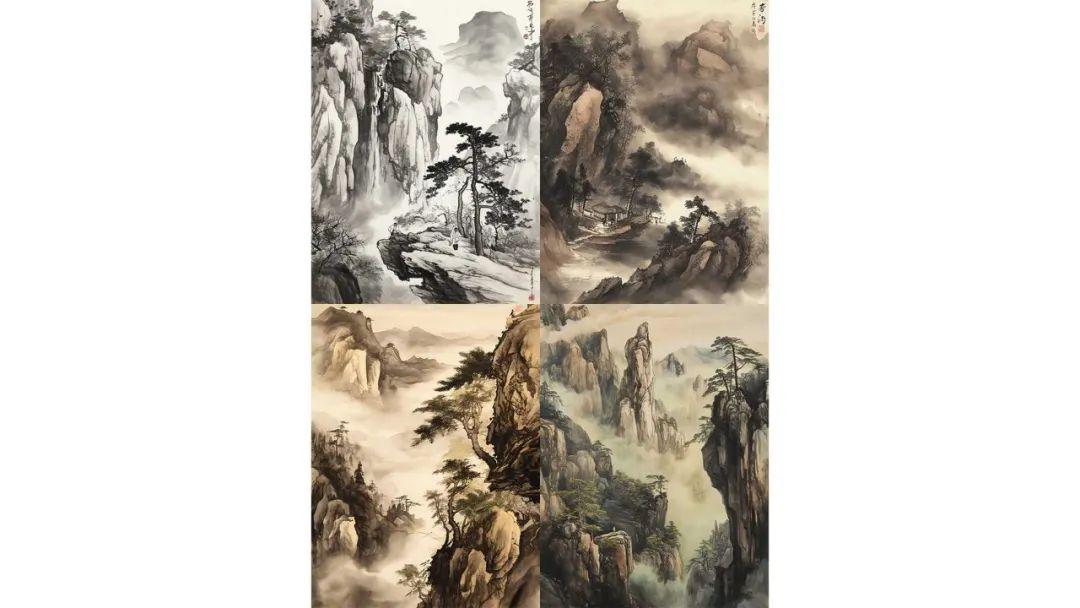 Easily Draw Super Realistic Chinese Landscape Paintings with AI, Midjourney Prompt Word Share