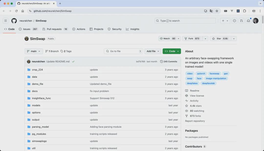 89485a75j00snpcb1001od000u000h7m AI face-swapping open source tool, 5 open source projects and free!