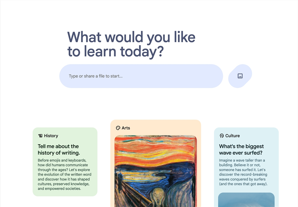 谷歌推出全新 AI 工具 Learn About，专注于教育与学习