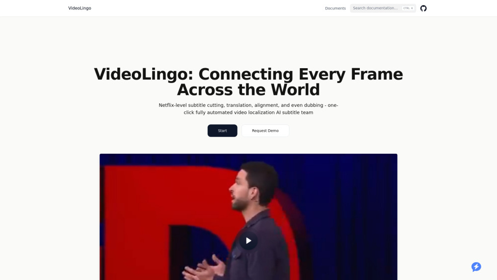 VideoLingo: fully automatic video porter, open source English video AI automatic translation dubbing tool