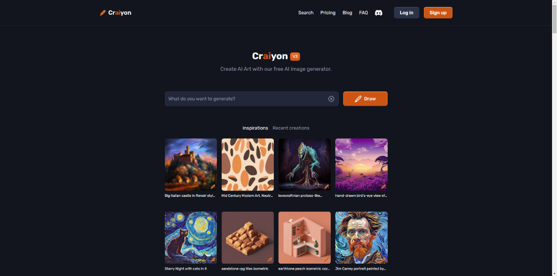 Crayon：在线AI图像生成器，在线生成免费体验