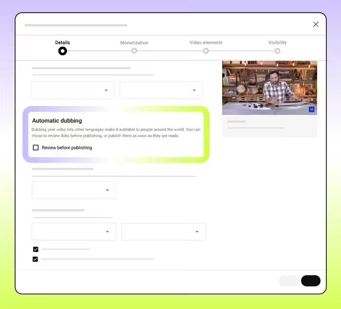 042acdc9j00sobvmu002xd000jg00hlp YouTube 自动配音功能推广至更多知识类频道,借助 AI 生成视频多语言配音