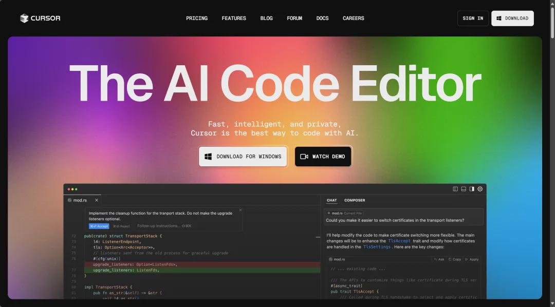 White not write a line of code, you can also use the AI programming tools Cursor installation and use tutorials
