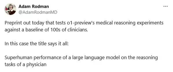 8cd83fd9j00sp1ns9000id000gm006xp 新研究发现 OpenAI 的 o1-preview AI 模型在诊断棘手医疗案例方面优于医生