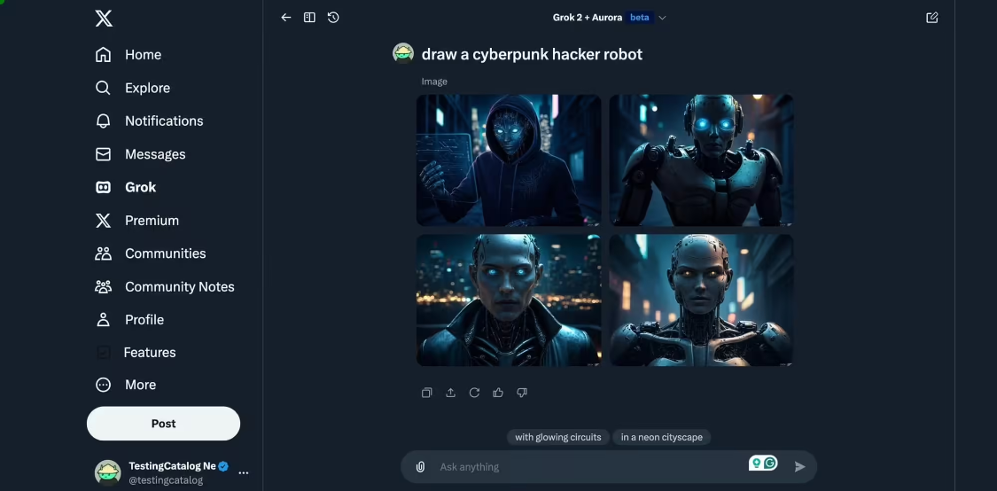 Going toe-to-toe with DALL-E: X opens up Aurora Venn diagram AI models to Premium users