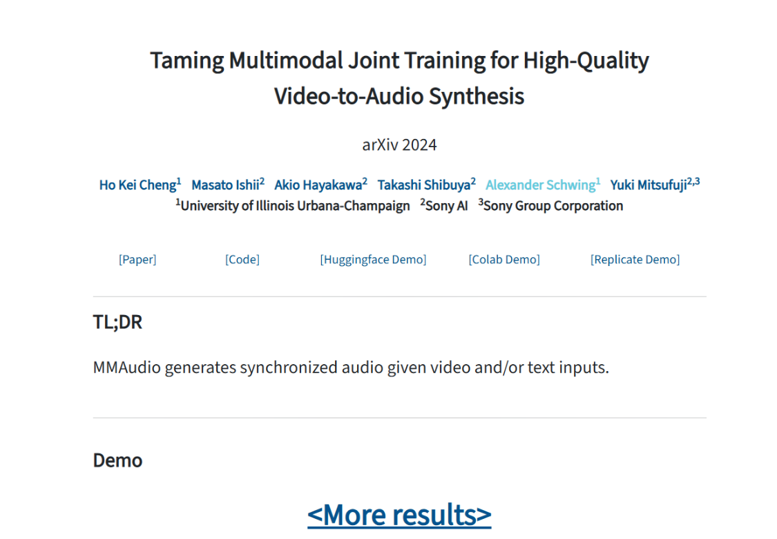 MMAudio：一键AI视频配音，将无声视频转为有声电影