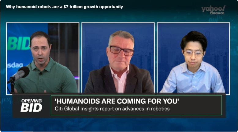 花旗分析师：人形机器人未来 25 年或创造 7 万亿美元的市场