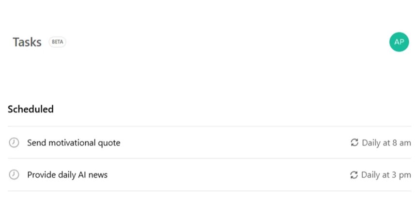 ChatGPT 新功能Tasks上线，使用ChatGPT Tasks 功能的5种方法