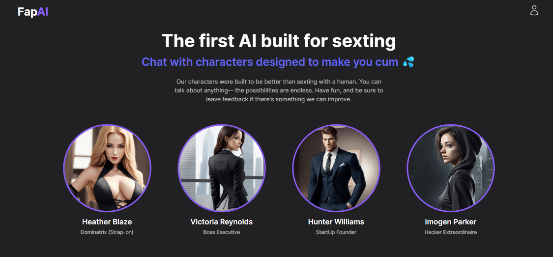 Fapai.app: artificial intelligence chat companion offering AI NSFW chatbots