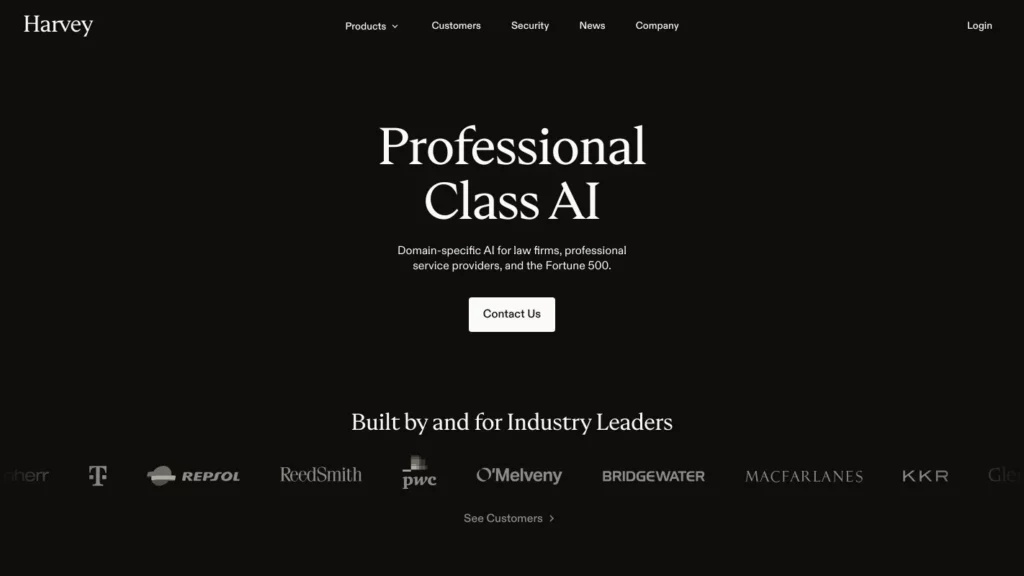 Harvey: AI Legal Advisor, an AI app for lawyers and legal professionals to use