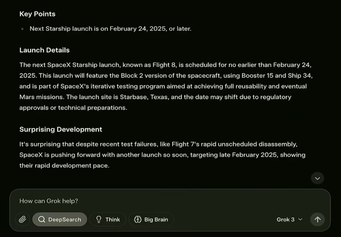 xAI 推出名为 Deepsearch 的 Grok 3 智能搜索引擎