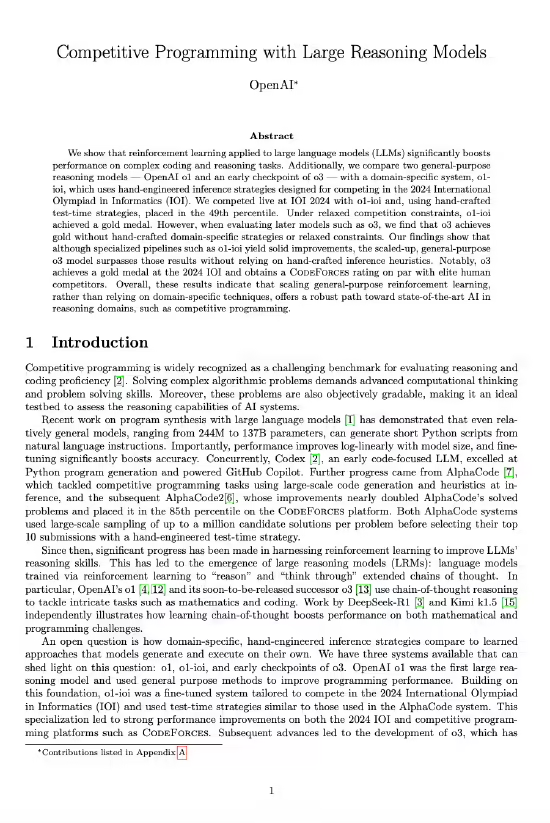 930efbb9j00srkm3q008ed000fa00mvp OpenAI 最新论文:o3 在 IOI 2024 严格规则下拿到 395.64 分达成金牌成就