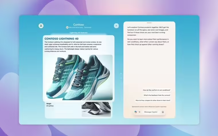 Microsoft Copilot AI commercialization takes a major step forward with the opening of tests for two interactive ad formats