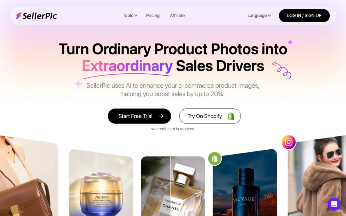 SellerPic: AI image creation tool for e-commerce sellers to generate fashion model and product images
