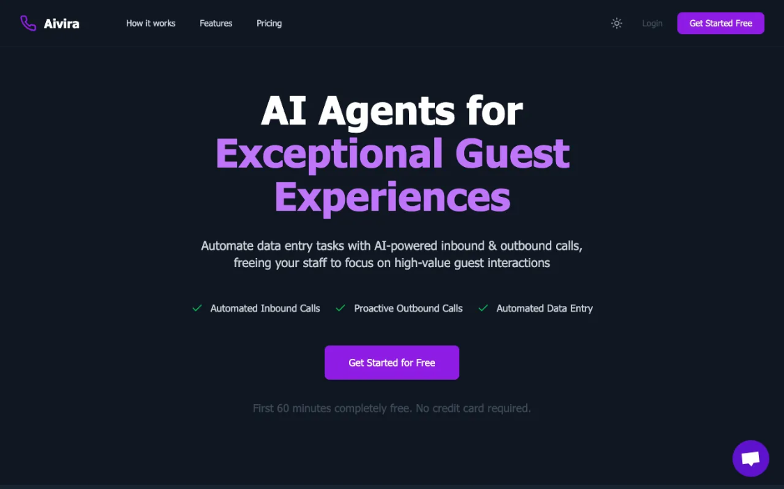 Aivira: Intelligent AI receptionist specializing in telephone answering and appointment scheduling services