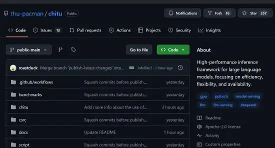 Tsinghua team open-sources large model inference engine "Chitu", realizing DeepSeek inference to halve cost and double performance