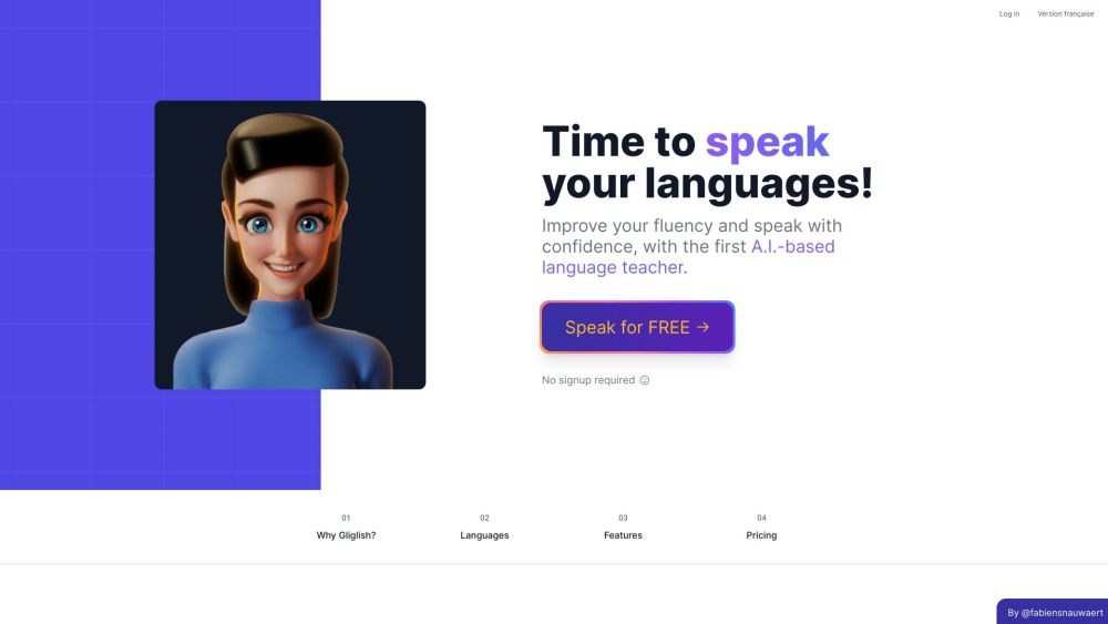 Gliglish: AI Speaking Learning Platform to Help Users Improve Speaking Fluency and Confidence