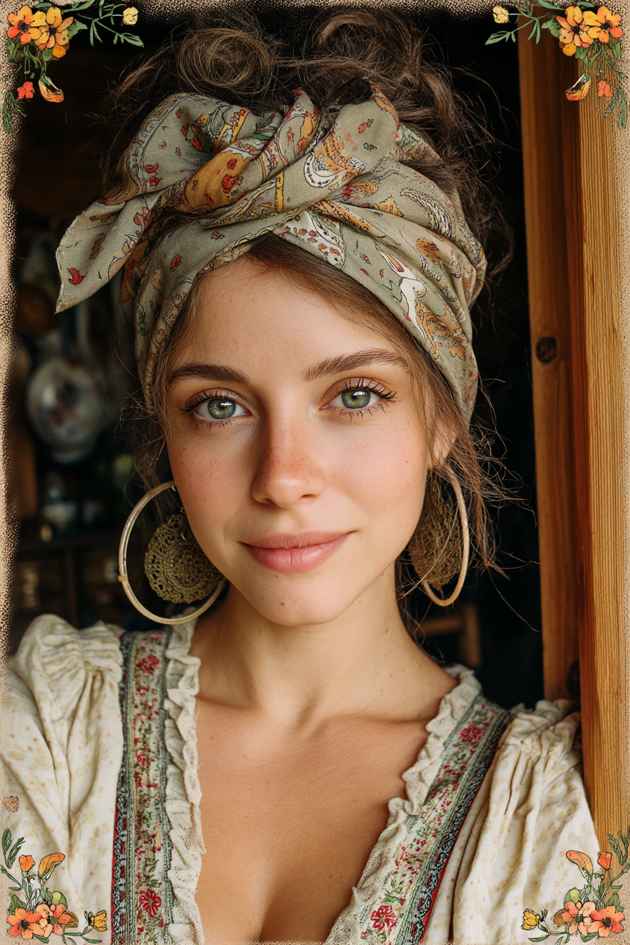 AI Painting Midjourney Painting Prompt Words to Create Bohemian Style Works with Midjourney V7