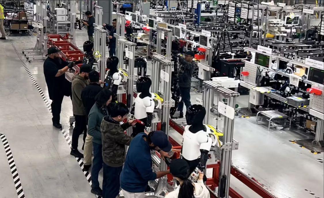 Tesla Optimus humanoid robot pilot line unveiled, Musk says thousands will be in factory by year's end