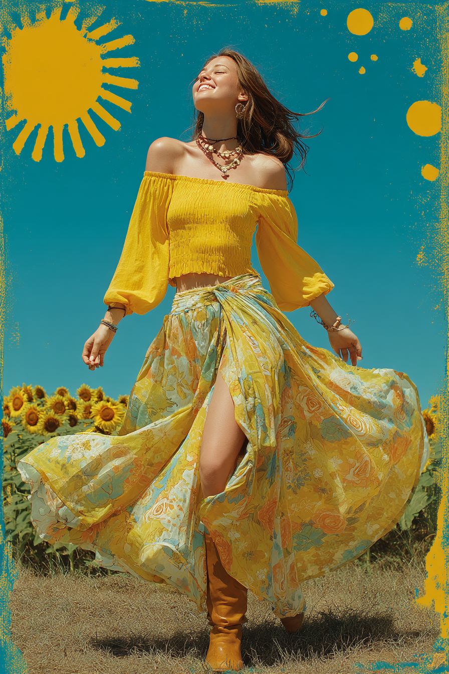 AI Painting Midjourney Painting Prompt Words to Create Bohemian Style Works with Midjourney V7