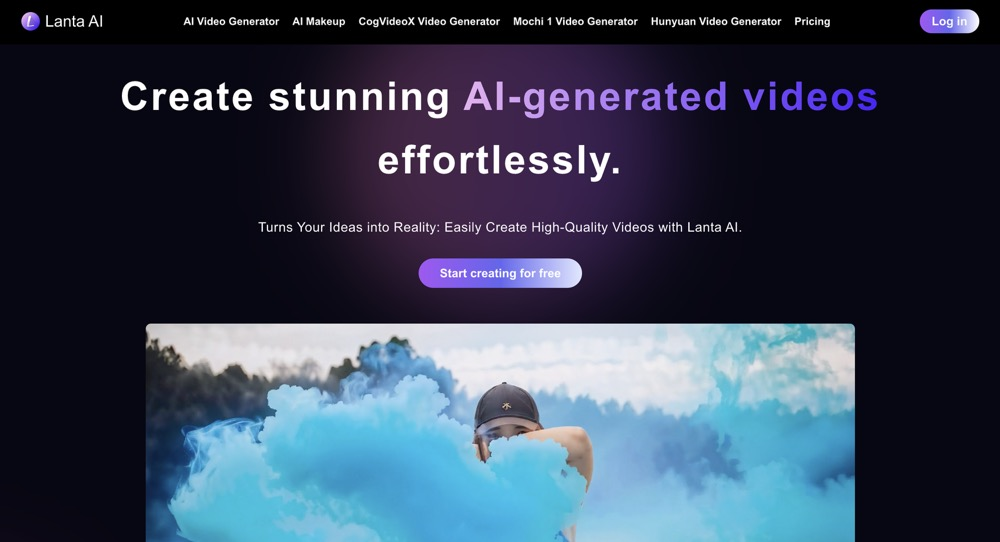 Lanta AI: AI video creation tool, video generation and virtual makeup platform combining several AI technologies