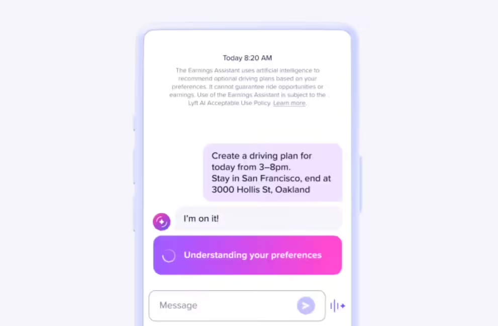 North American ridesharing giant Lyft launches "AI revenue assistant" that helps drivers "make more money"