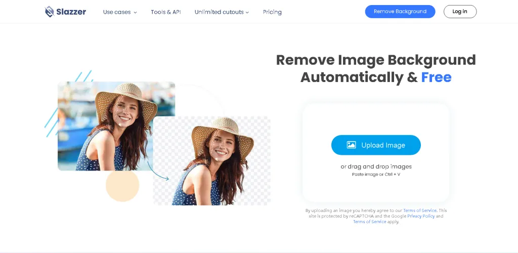 Slazzer: free image background removal AI tool, realize one-click keying to remove the background