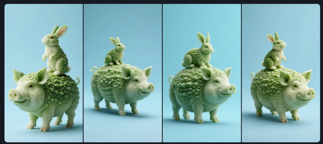 Pop-up AI video tutorials, using AI to create a variety of creative vegetables, fruits and animals pop-up video