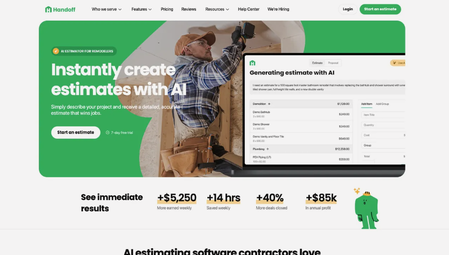 1b745e38j00swicbq0094d000ob00dsp Handoff AI: an AI construction software for renovators and repairers that automates estimating, bidding and project management