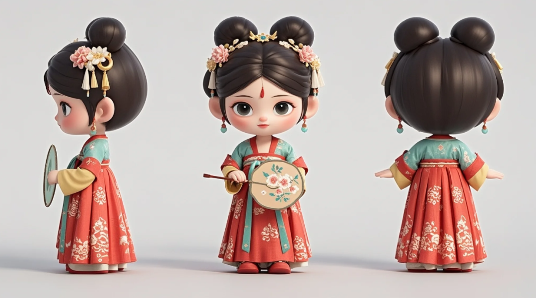 Hand to teach you Ai modeling Q cartoon characters, AI easily generate exclusive 3D hand model tutorials