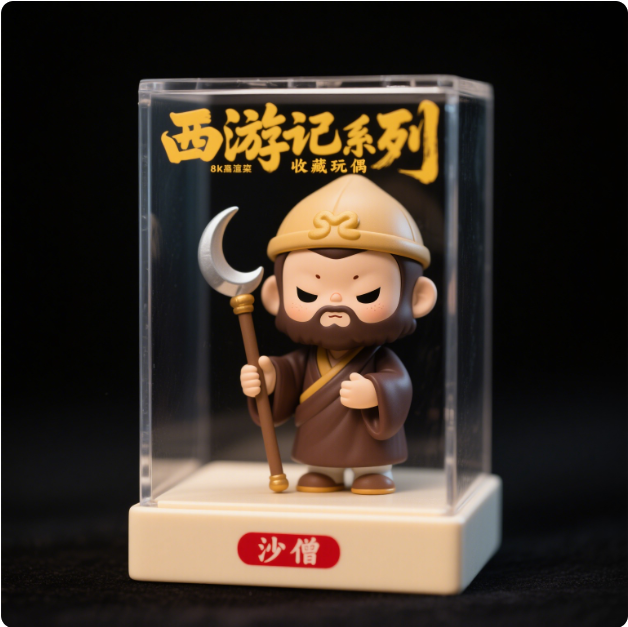 AI绘图新玩法，如何用AI在线制作西游记收藏级玩偶盒装