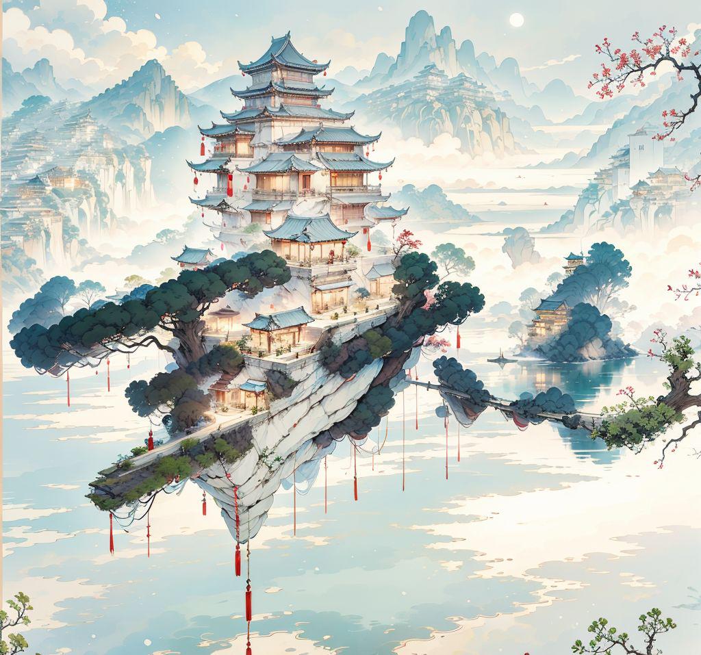 AI realizes a new way to make landscape paintings with names to realize landscape hidden words