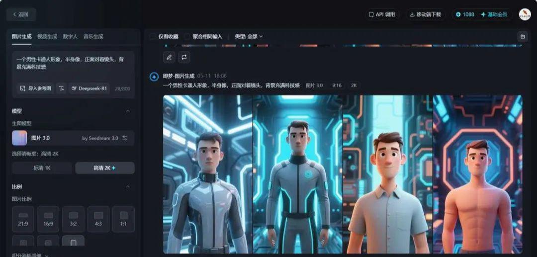 卡通数字人如何制作？AI定制自己的卡通数字人形象代替自己短视频出镜