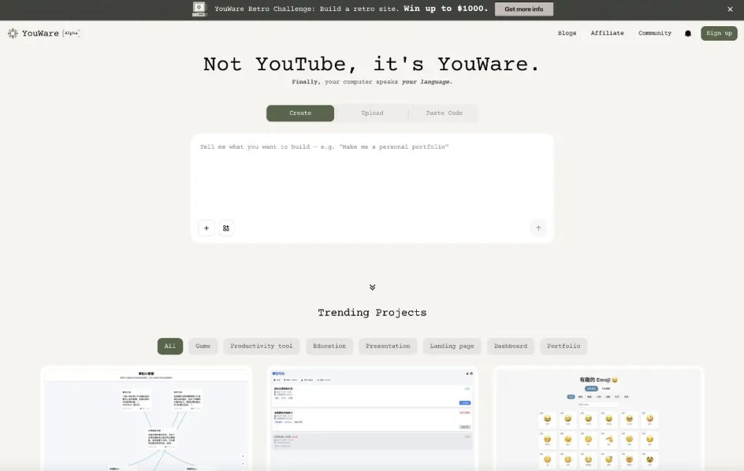 91b2ac87j00swycl40011d000u000j0m AI编程产品「YouWare」正式上线
