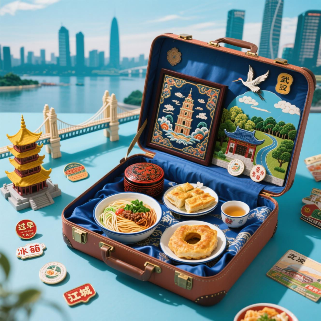 AI创意图片设计，用即梦AI制作爆火城市特色文旅行李箱